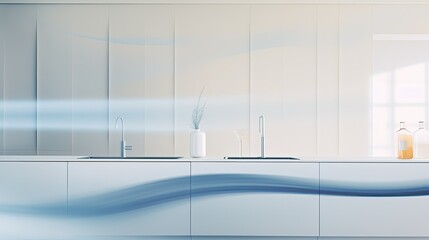 kitchen blurred interior design graphic