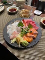 Assorted sashimi