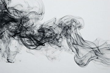 smoke in black and white