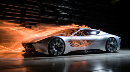 Efficient aerodynamics of a vehicle highlighted through a wind tunnel test, reducing drag and enhancing mileage