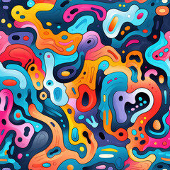 Naklejka premium PatternNetz.29, fun, abstract, colorful