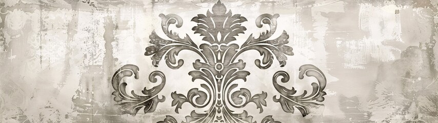 Elegant Decor Ornate Wallpaper Design Generative AI