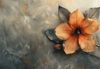 Blossoming Beauty A Vintage Floral Artwork Generative AI