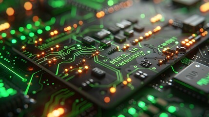 Obraz premium Innovation Illuminated: Advanced Technology Mockup