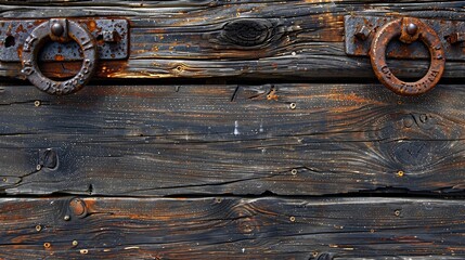 Aged Wooden Door The Passage of Time Generative AI