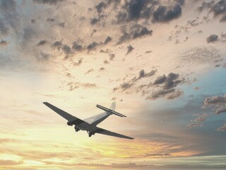 Junkers ju 52, Tante Ju airplane in the sky