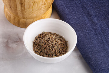 Zeera seeds in the bowl