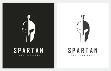 Spartan Warrior Symbol logo design icon vector design