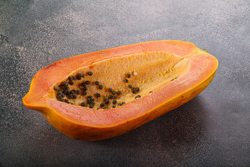 Sweet and juicy tropical papaya
