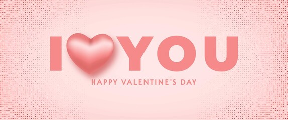 I Love You Happy Valentines Day Cute Background