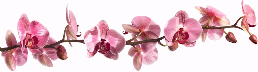 Fototapeta na wymiar Pink Orchid Bouquet A Symbol of Elegance and Delicate Beauty Generative AI