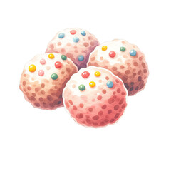 Swedish Meatballs Watercolor Clip Art