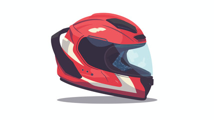 Helmet Motorcycle Cartoon Vector Icon Cartoon Vector