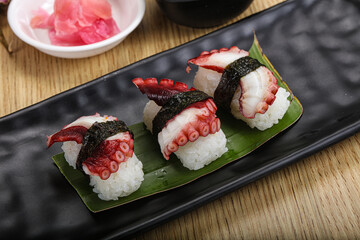 Japanese cuisine - sushi with octopus
