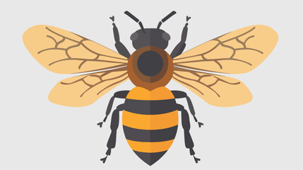 Honey Bee icon isolated on white background. Vector 