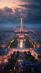 Eiffel tower, Paris. France.
 - obrazy, fototapety, plakaty
