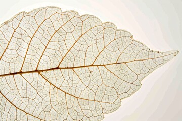 The Veins of Nature A Close-up Study of a Leaf's Anatomy Generative AI
