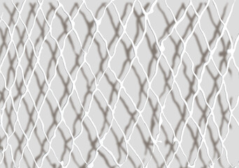 Volumetric white paint mesh with shadow on a gray background