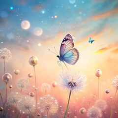 Natural Butterfly Background 