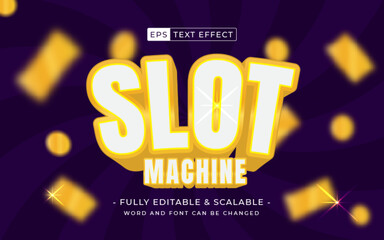 slot machine editable text effect- jackpot game