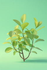 Obraz premium An isolated green plant