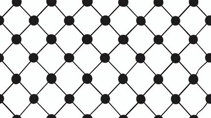 Polka dots, evenly spaced, Seamless pattern, line art background
