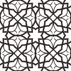 Moroccan pattern, Seamless pattern, line art background