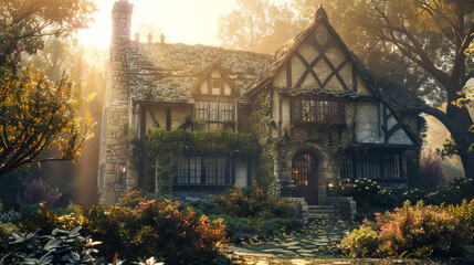 Beautiful english cottage house © Keitma