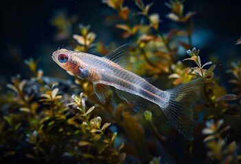 The Aquatic Marvel A Close-up View of a Stunning Fish in its Natural Habitat Generative AI