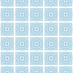 Geometric seamless pattern. Blue symmetrical