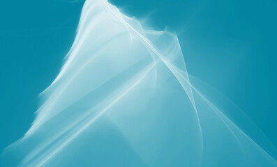 Light Lagoon Blue Abstract Curved Paper Background Design