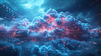 Explosive Data Transmission in Cloud Network