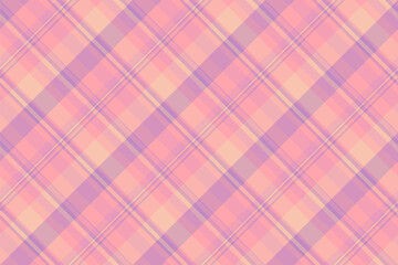 Close up textile tartan seamless, foot fabric texture vector. Horizontal background plaid pattern check in red and pink colors.