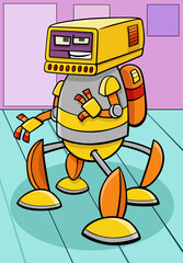 cartoon robot or droid comic fantasy character - 777051553