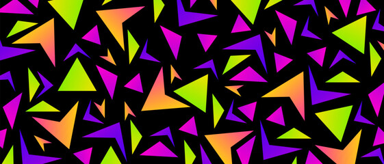 Naklejka premium Background with multicolor geometric shapes. Different shapes pattern modern abstract vector background.