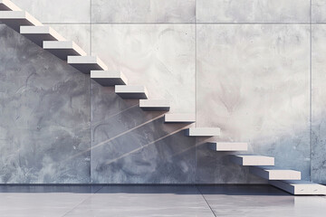 : A minimalist staircase with clean lines
