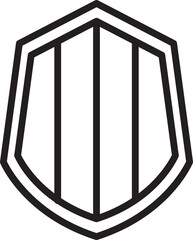 Shield Badge Line Art