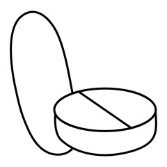 A perfect design icon of pills

