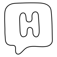 Premium download icon of hospital chat

