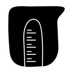 An editable design icon of chemical beaker 

