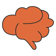 Modern design icon of brain

