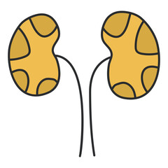 Premium download icon of kidneys


