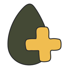 Droplet showcasing blood donation icon

