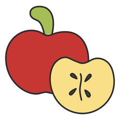 A beautiful design icon of apple

