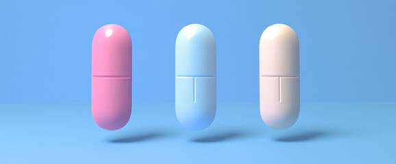 Pills minimal design background