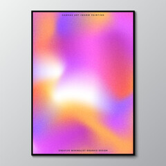 Blurred gradient bright colorful abstract background. Pastel Color Art image graphic design for Posters and banners.Vector illustration.