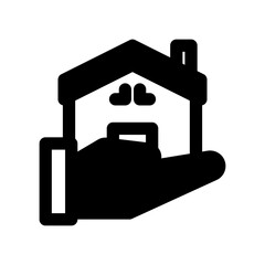 Save home icon solid style