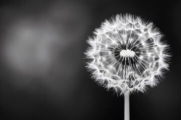 The Silent Whispers A Single Dandelion Seed Generative AI