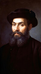 Portrait Ferdinand Magellan - obrazy, fototapety, plakaty