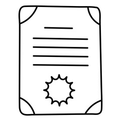 Modern design icon of certificate

